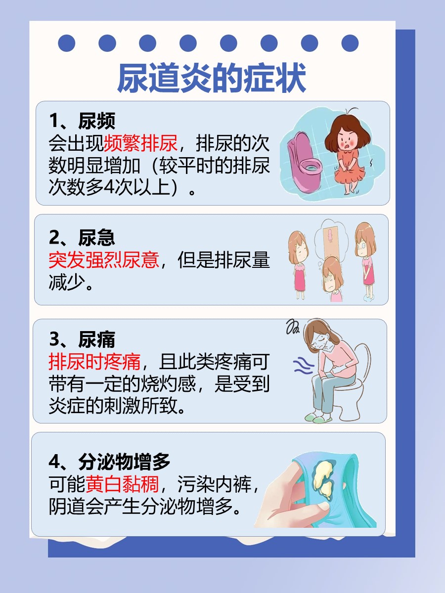 尿道炎的症状 ,你是否中招  尿道炎属于泌尿科常见的一种疾病,主要是