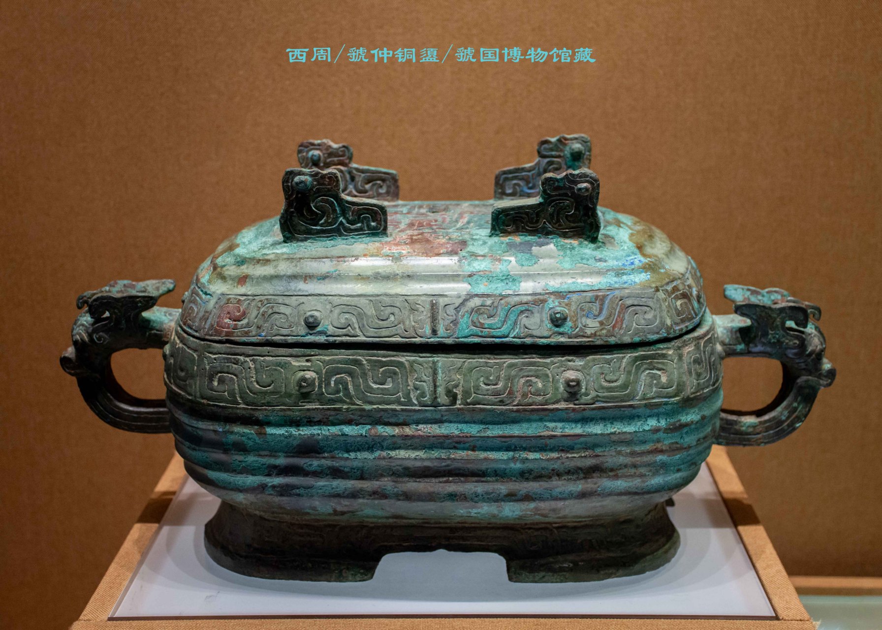 博物馆# #旅行#   文物赏析——西周 虢仲铜盨(三门峡虢国博物馆).