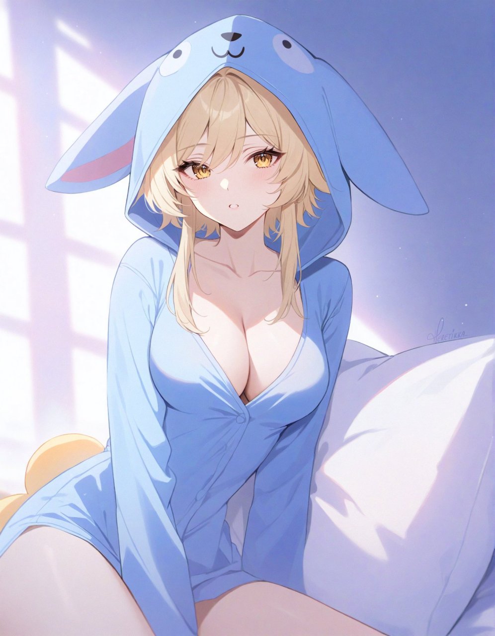 原神 荧妹 实在顶不住了 今天的插画分享就到这里了