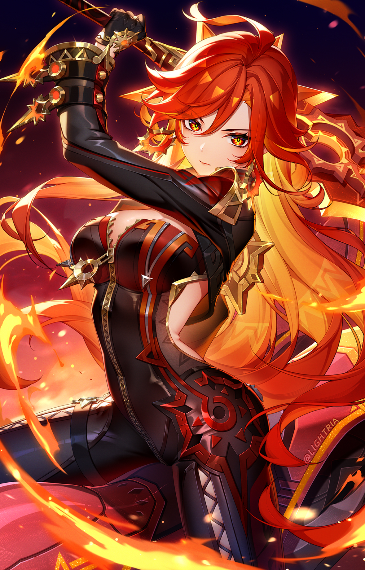 原神 玛薇卡 画师:lightria