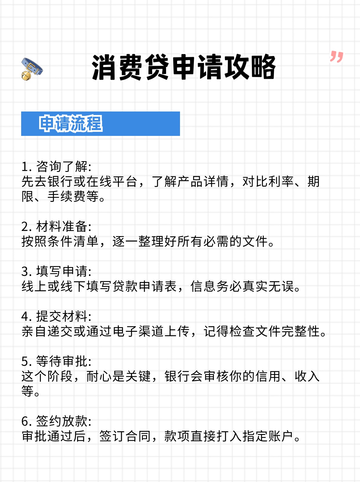 消费贷需要什么条件才能申请?