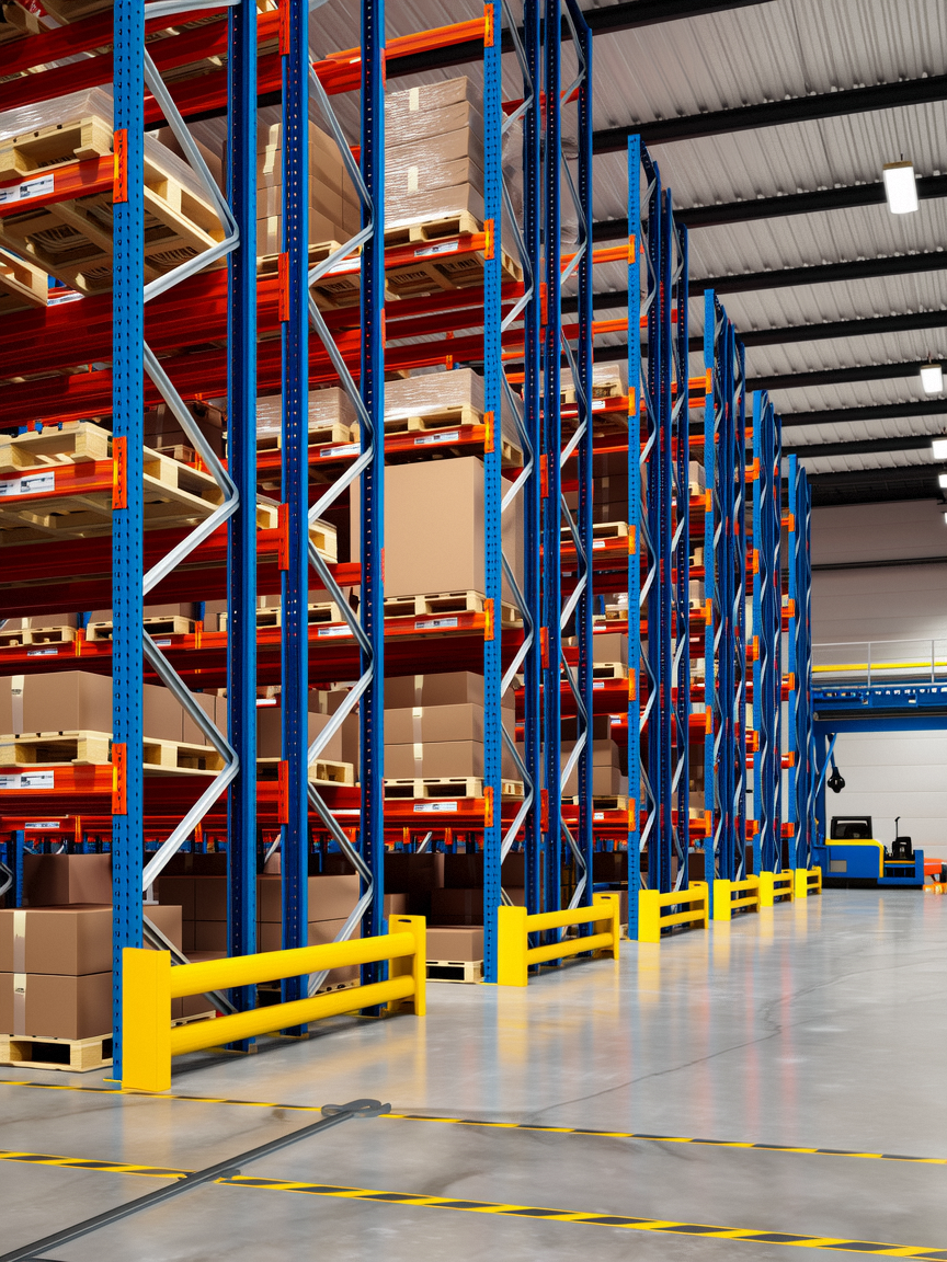 走进现代仓库,货架布局很有说法