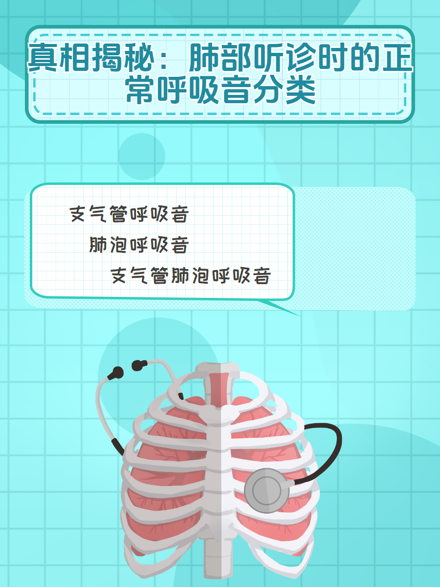真相揭秘:肺部听诊时的正常呼吸音分类 呼吸音是正常人呼吸时,气流