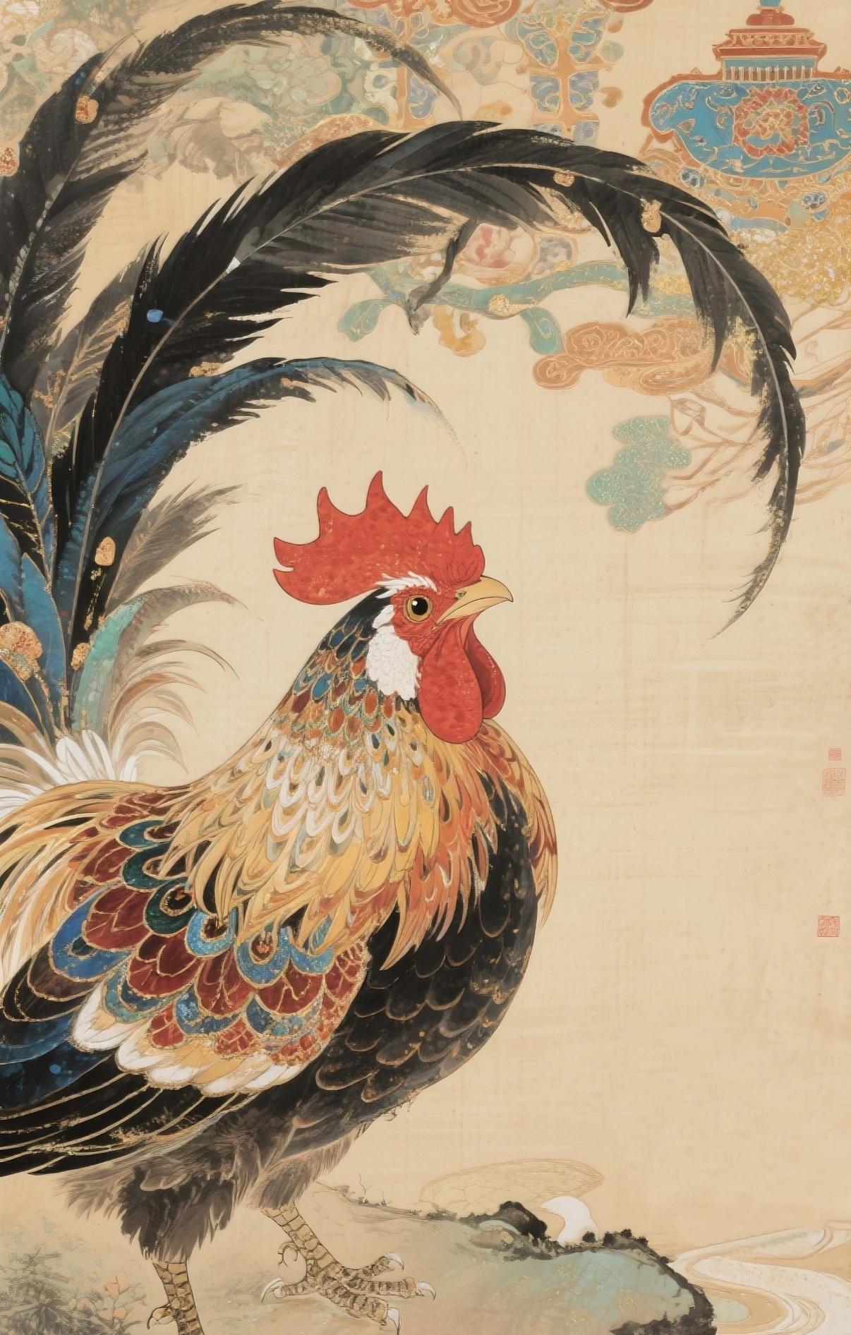 生肖鸡运势财运方向图解(生肖鸡运势财运方向图解视频)