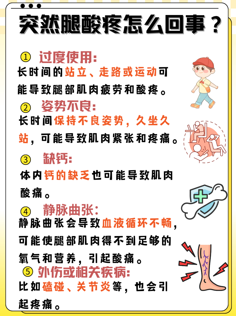 腿部突发酸痛?揭秘隐藏原因,速看缓解妙招!
