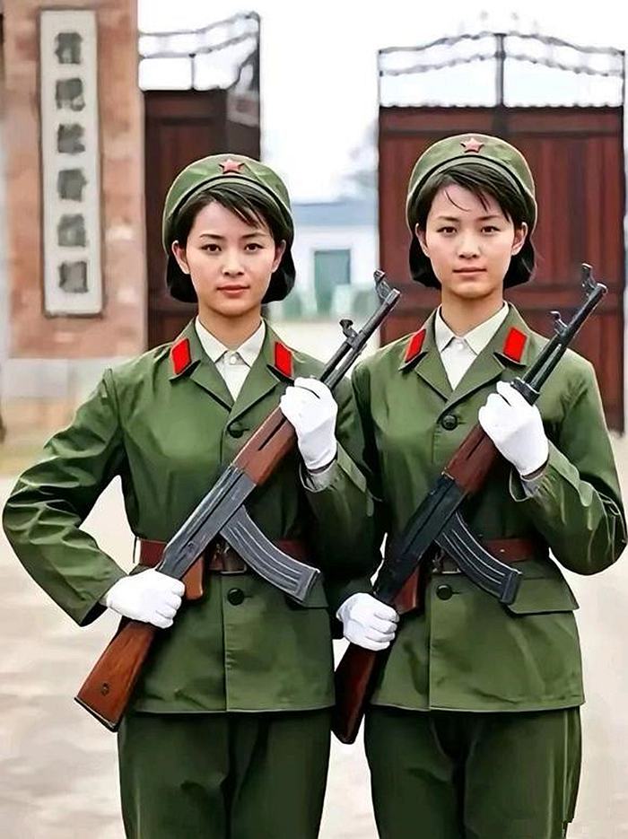 中国女兵是我军建设的一支重要力量