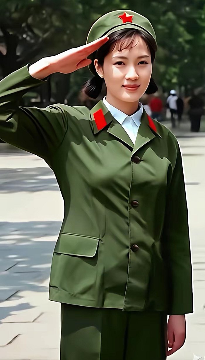 芳华——身着65式军装女兵的军礼: 峥嵘的岁月篆刻从戎的履历, 巾帼的