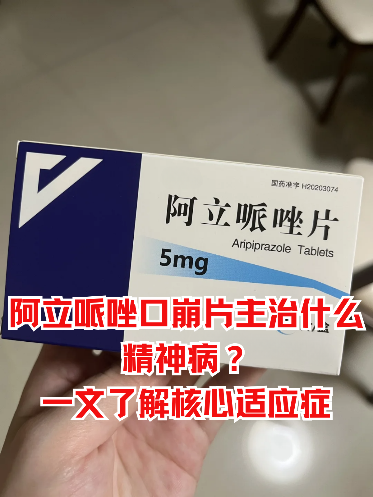 阿立哌唑口崩片主治什么精神病?
