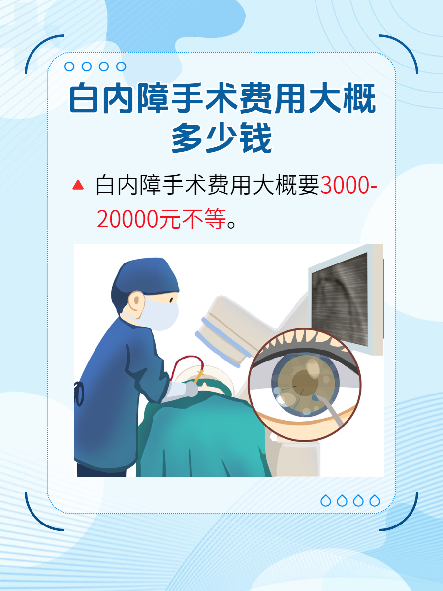 白内障手术,作为恢复清晰视力的有效手段,一般需要3000-20000元不等