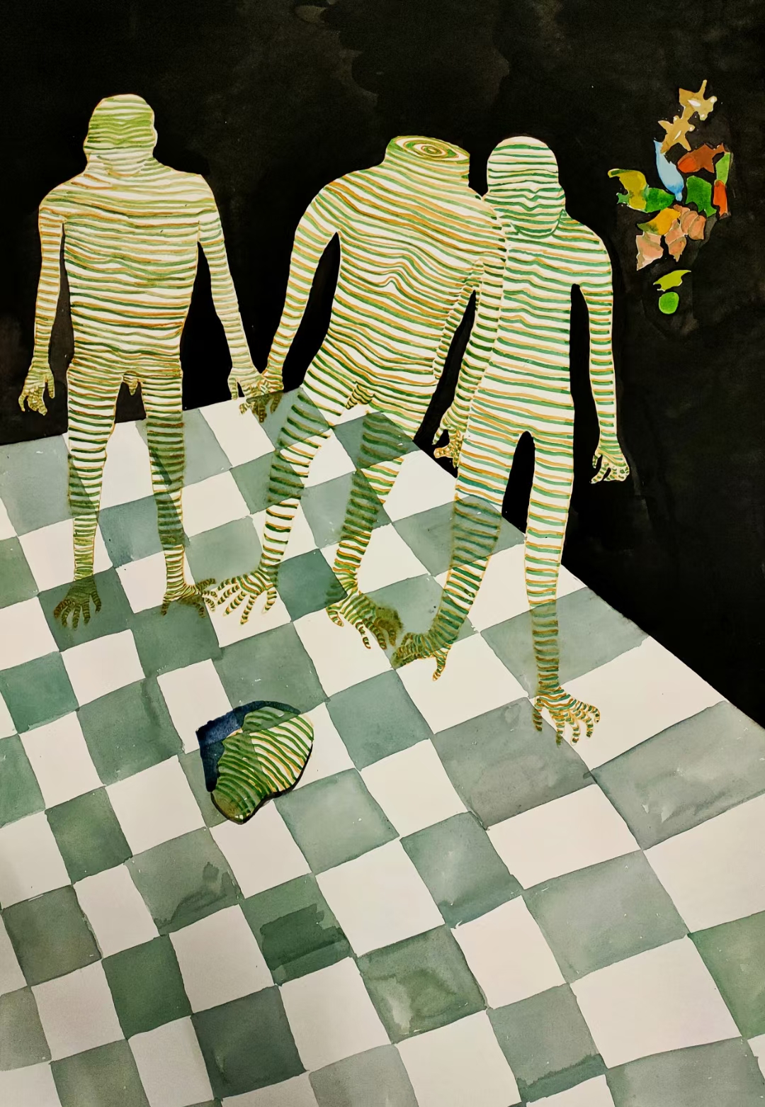 艺术家王龙伟绘画作品