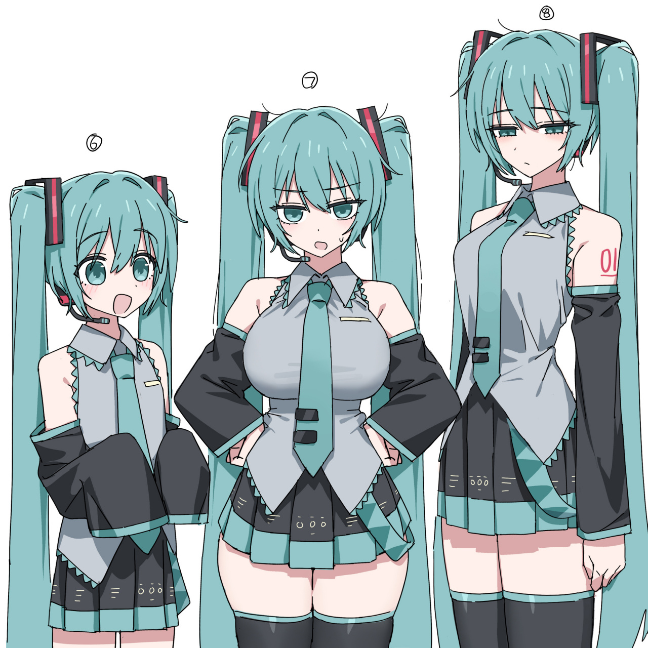 初音未来头发颜色代码图片