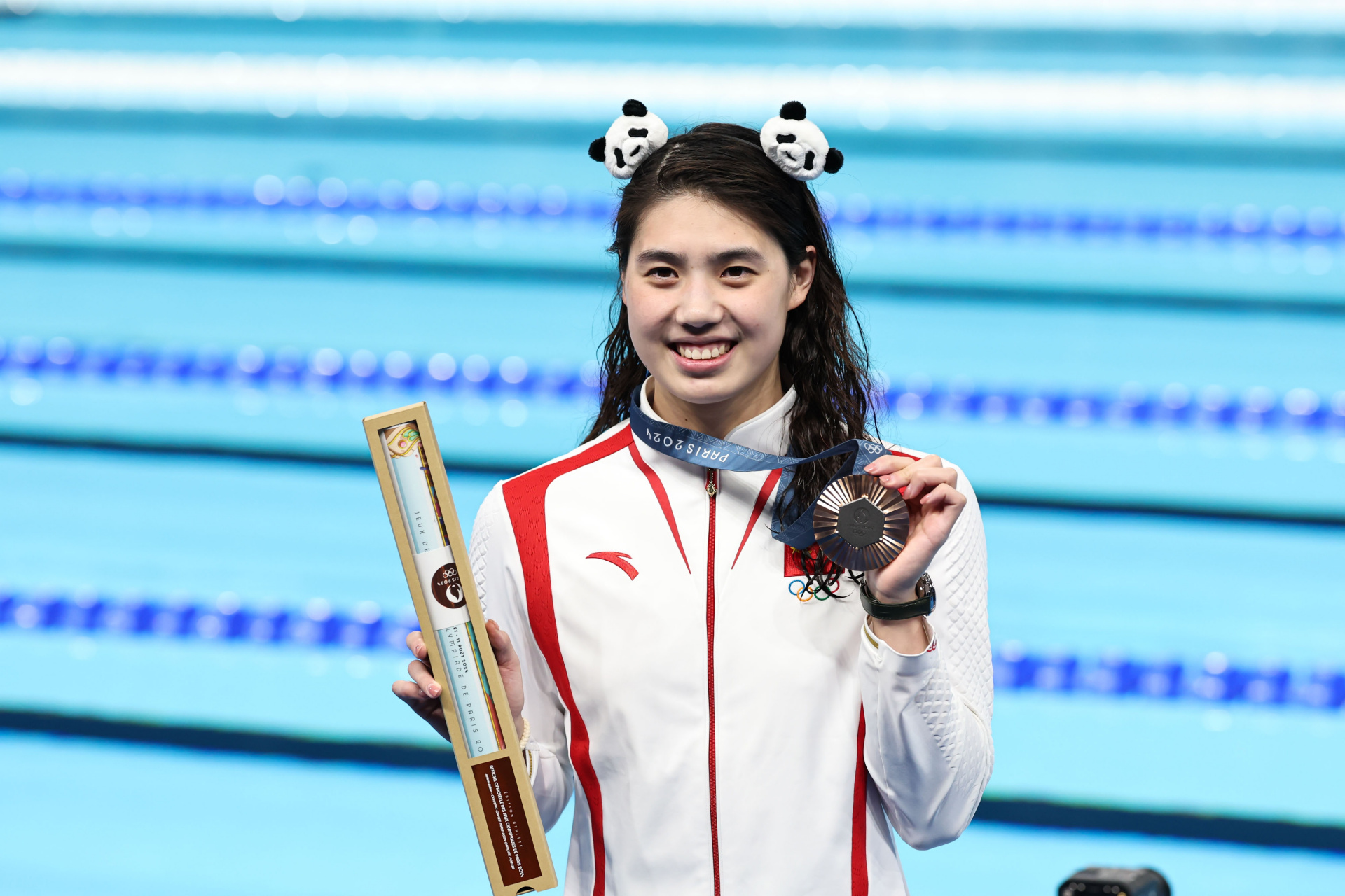 动态连更挑战#  【奥运荣耀】张雨霏24秒20夺铜,吴卿风勇闯决赛!