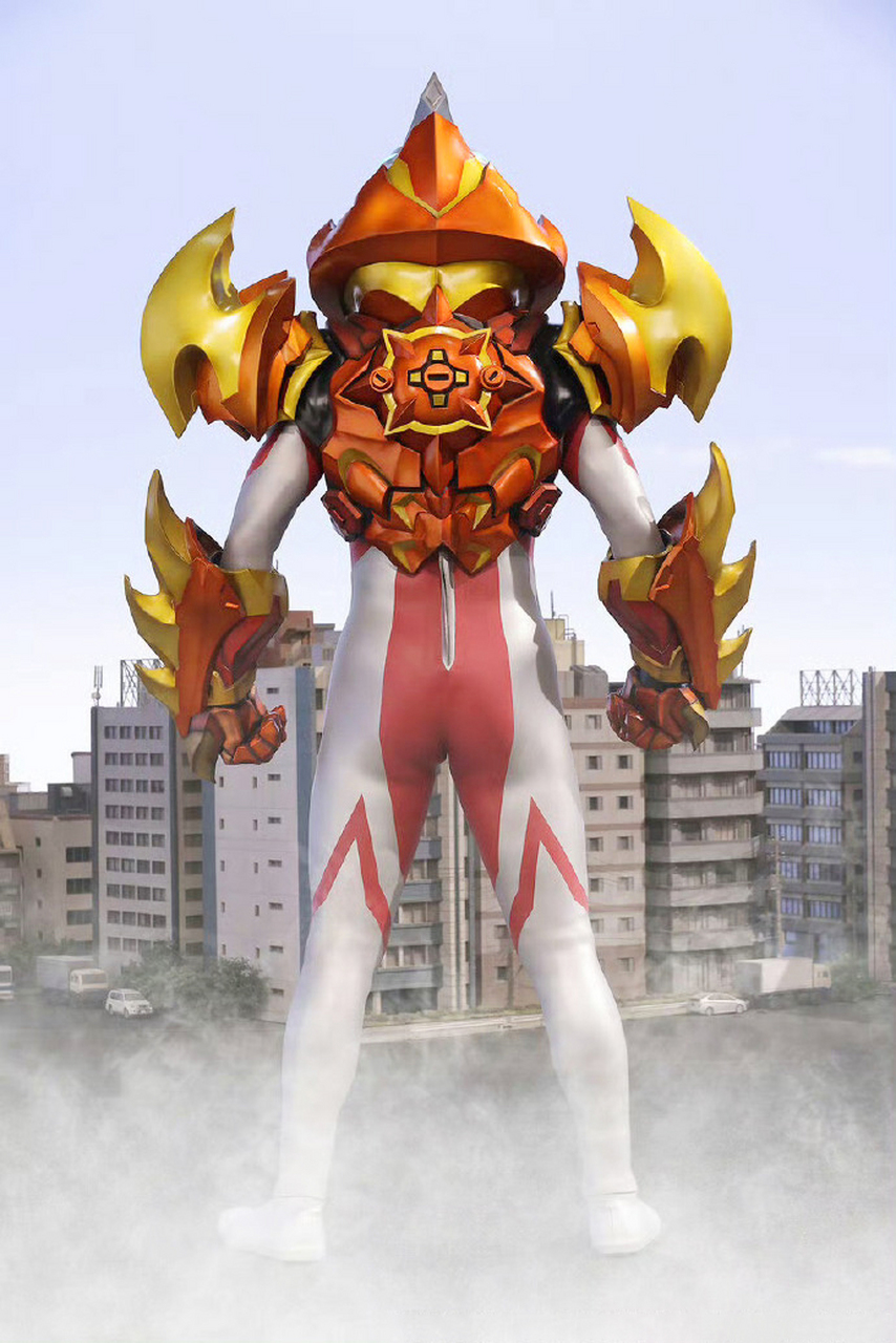 亚刻奥特曼# "灼日装甲"四视图#奥特曼# #动态连更挑战