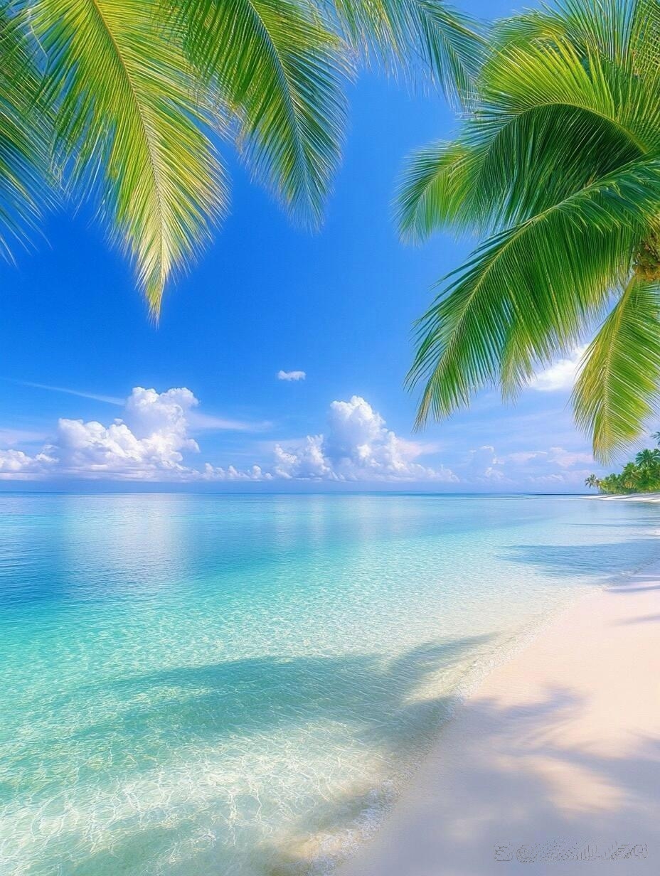 微风拂过脸,浪花像个调皮鬼轻轻舔着脚尖,这会儿我和大海相视一笑咯