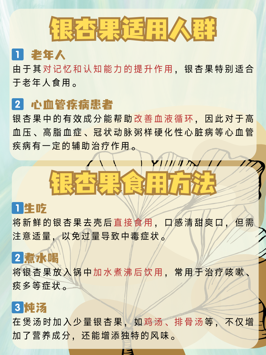 银杏果的功效作用及食用方法是什么	  银杏果是一种营养丰富的食物