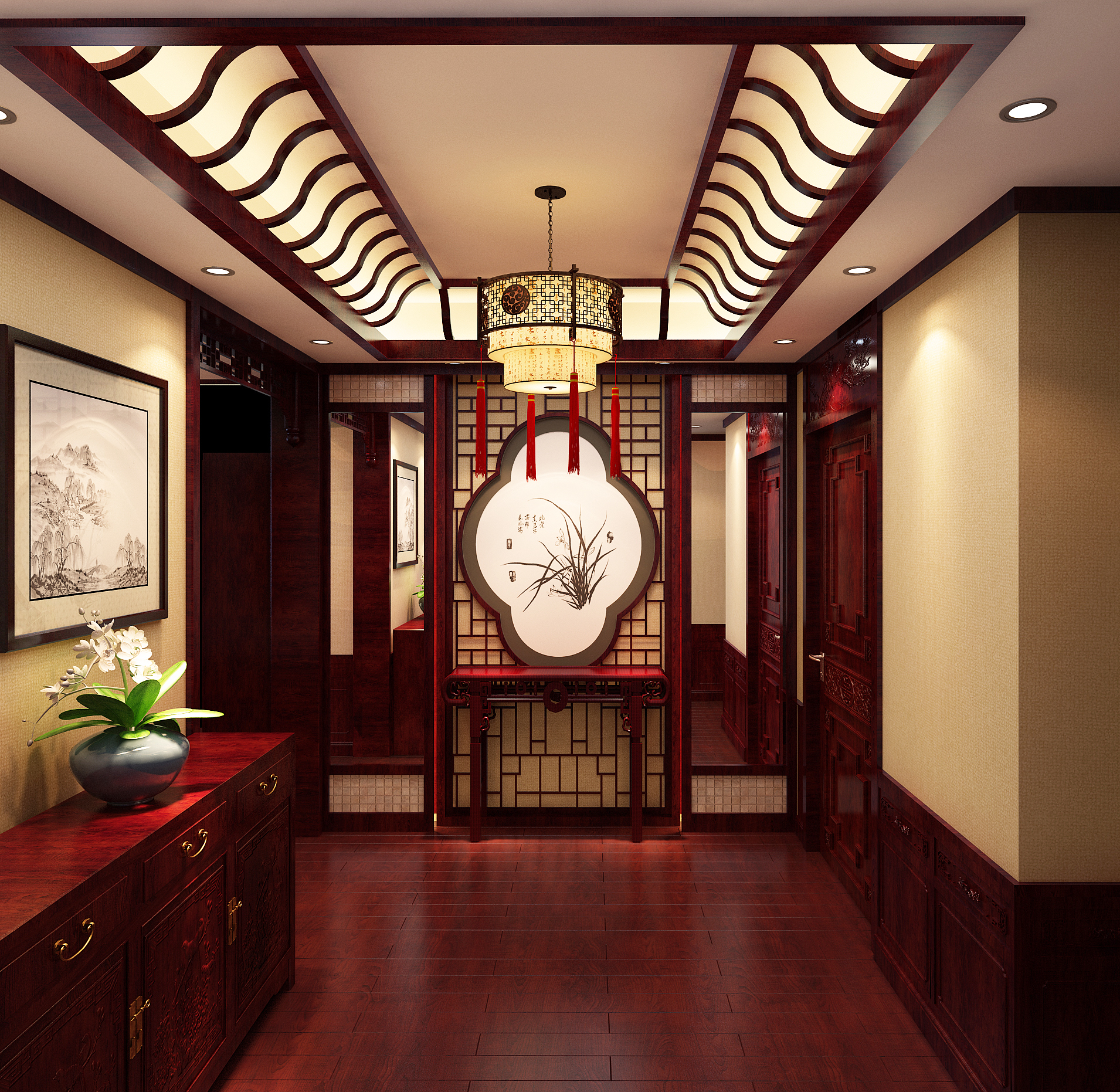 180㎡新古典中式,东方雅韵,心之所向  在这人世间