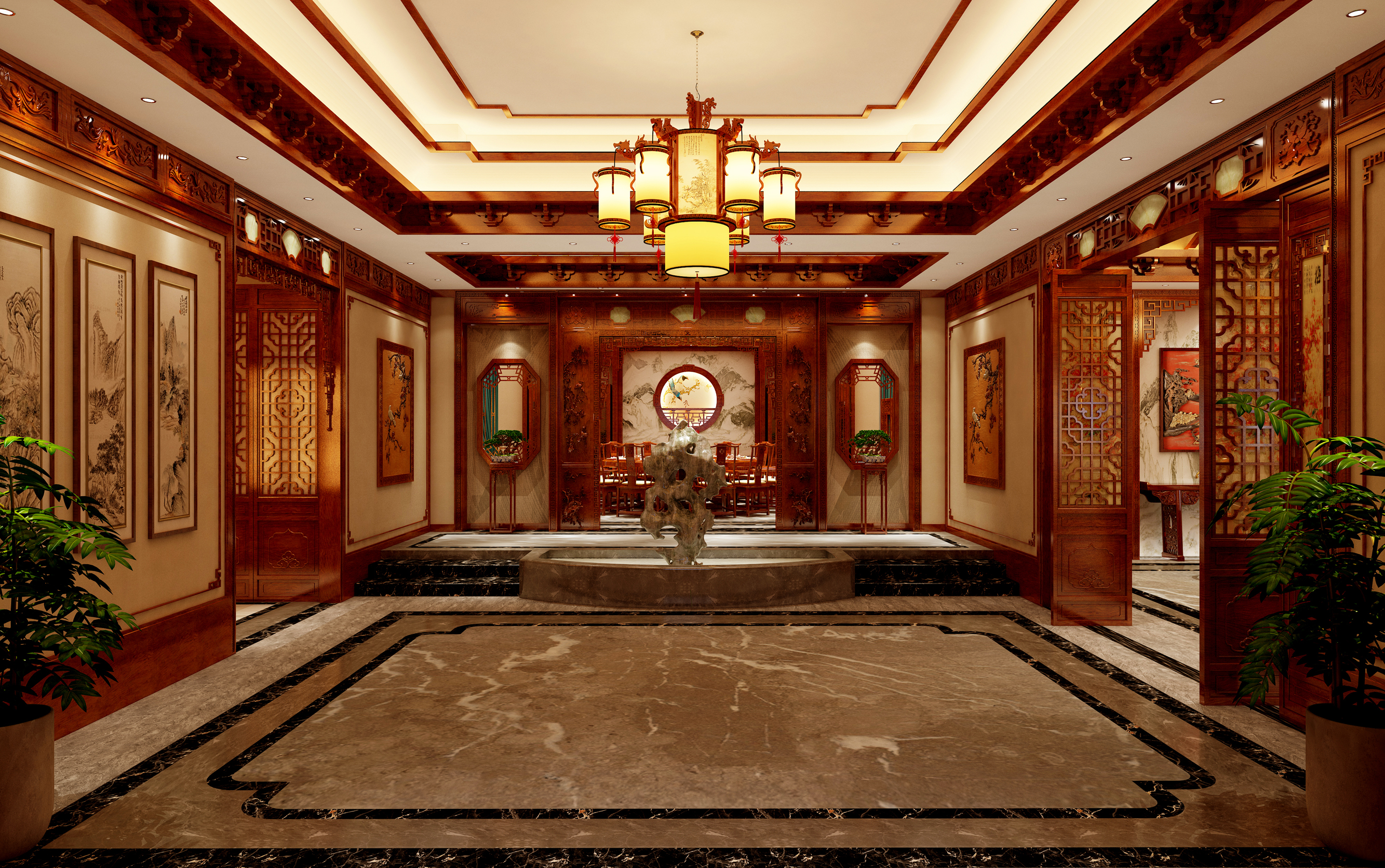 明明走古典却一点不老气,这个390㎡别墅,才是美哭我