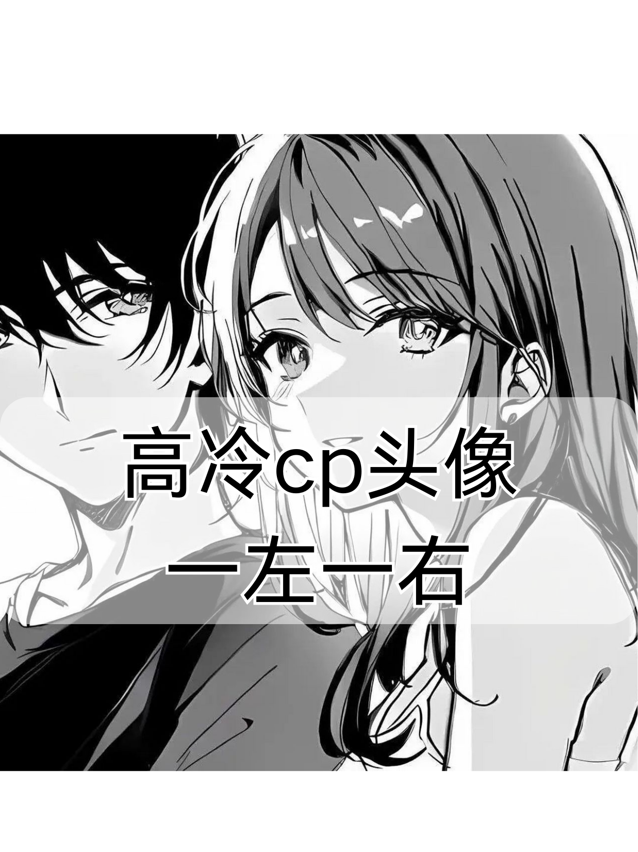 宝子们,爱情的模样有千万种,而高冷系 cp 头像