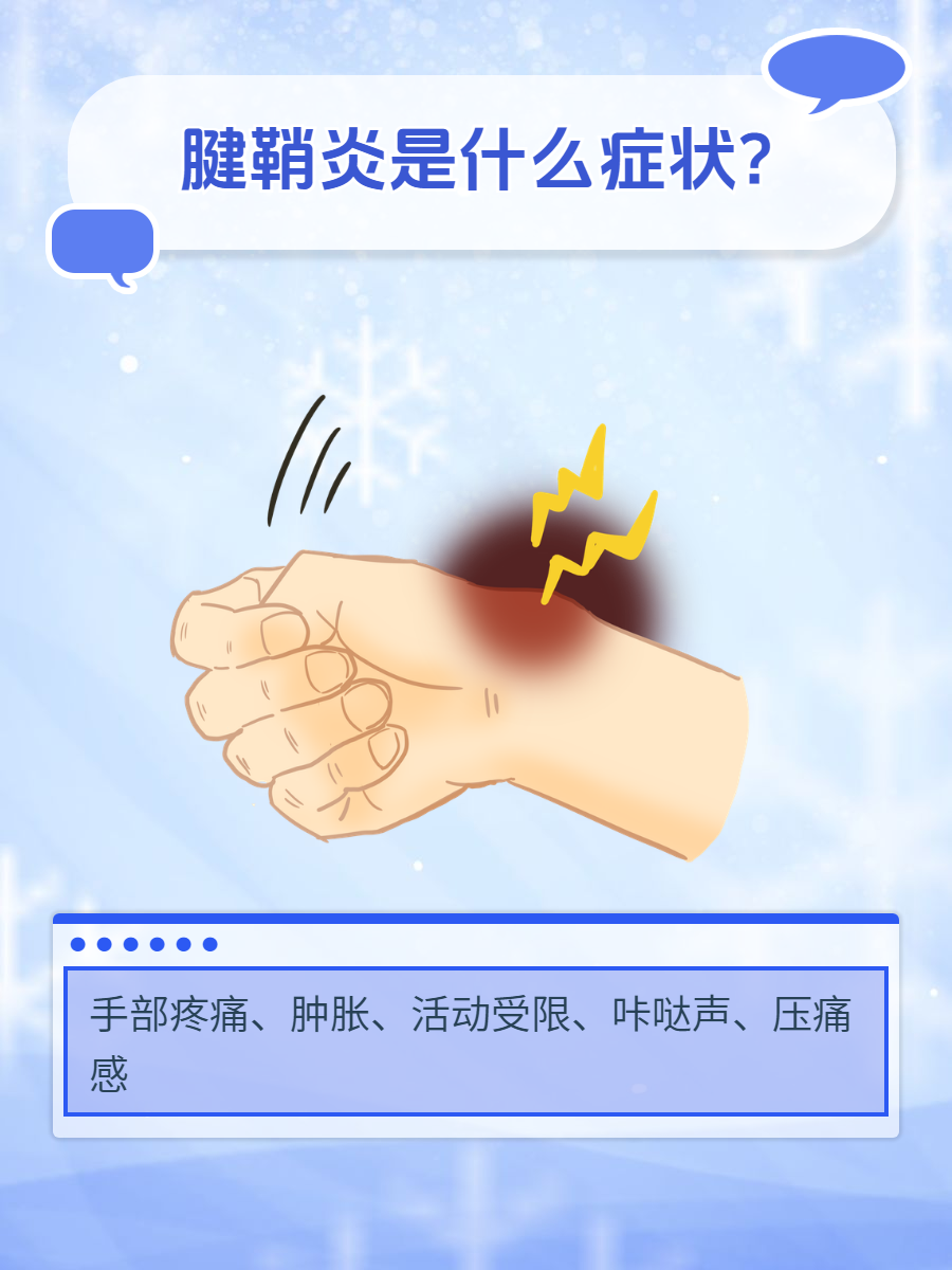 腱鞘炎是什么症状?