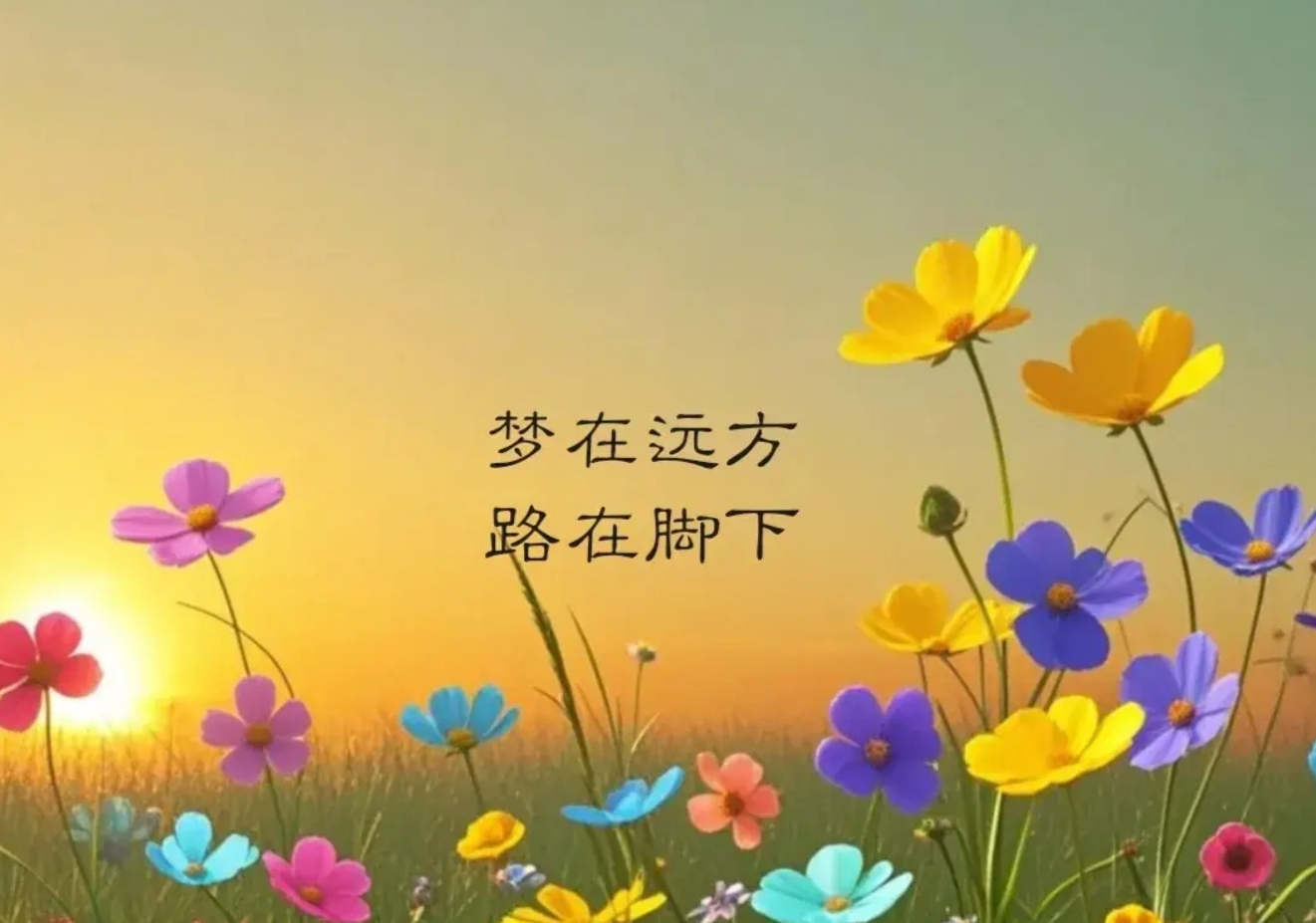 梦在远方,路在脚下