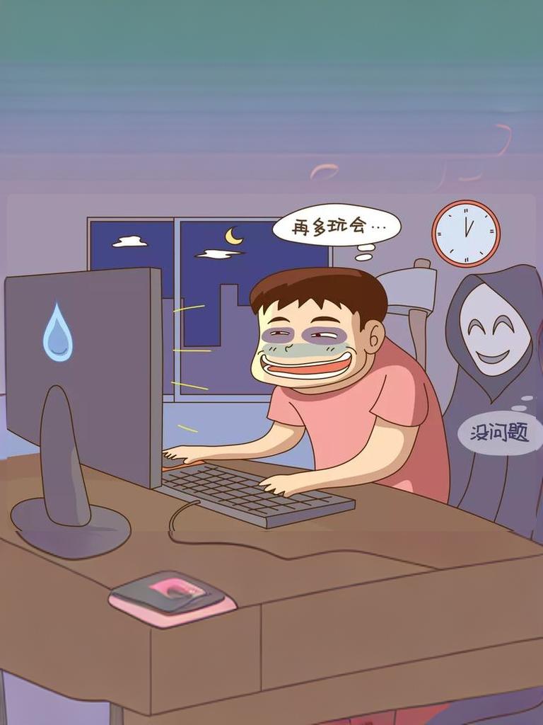 #长期熬夜真的会导致生理损伤#