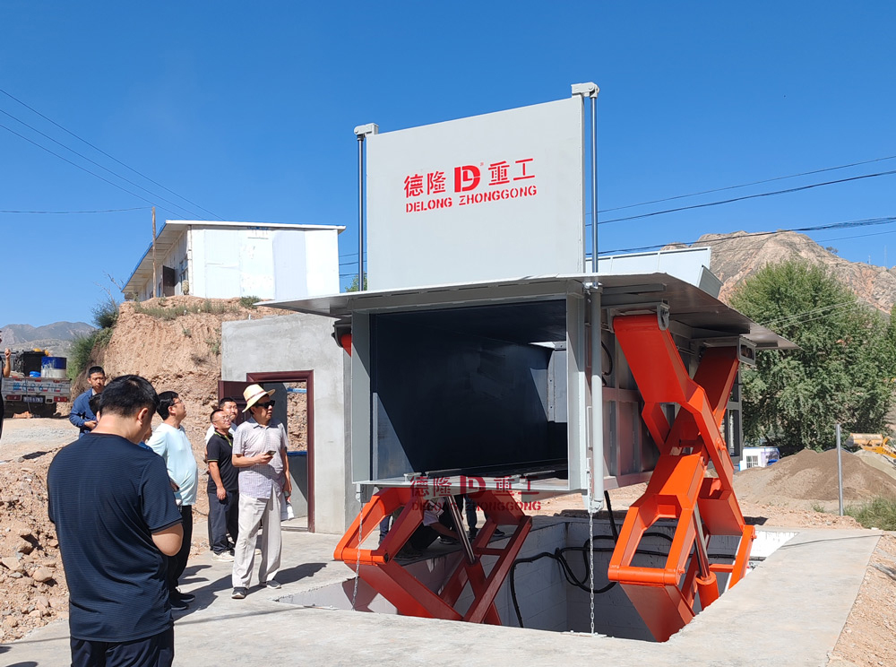 地埋式水平压缩垃圾中转站设备,简称:地埋式垃圾站,可适用于美丽乡村