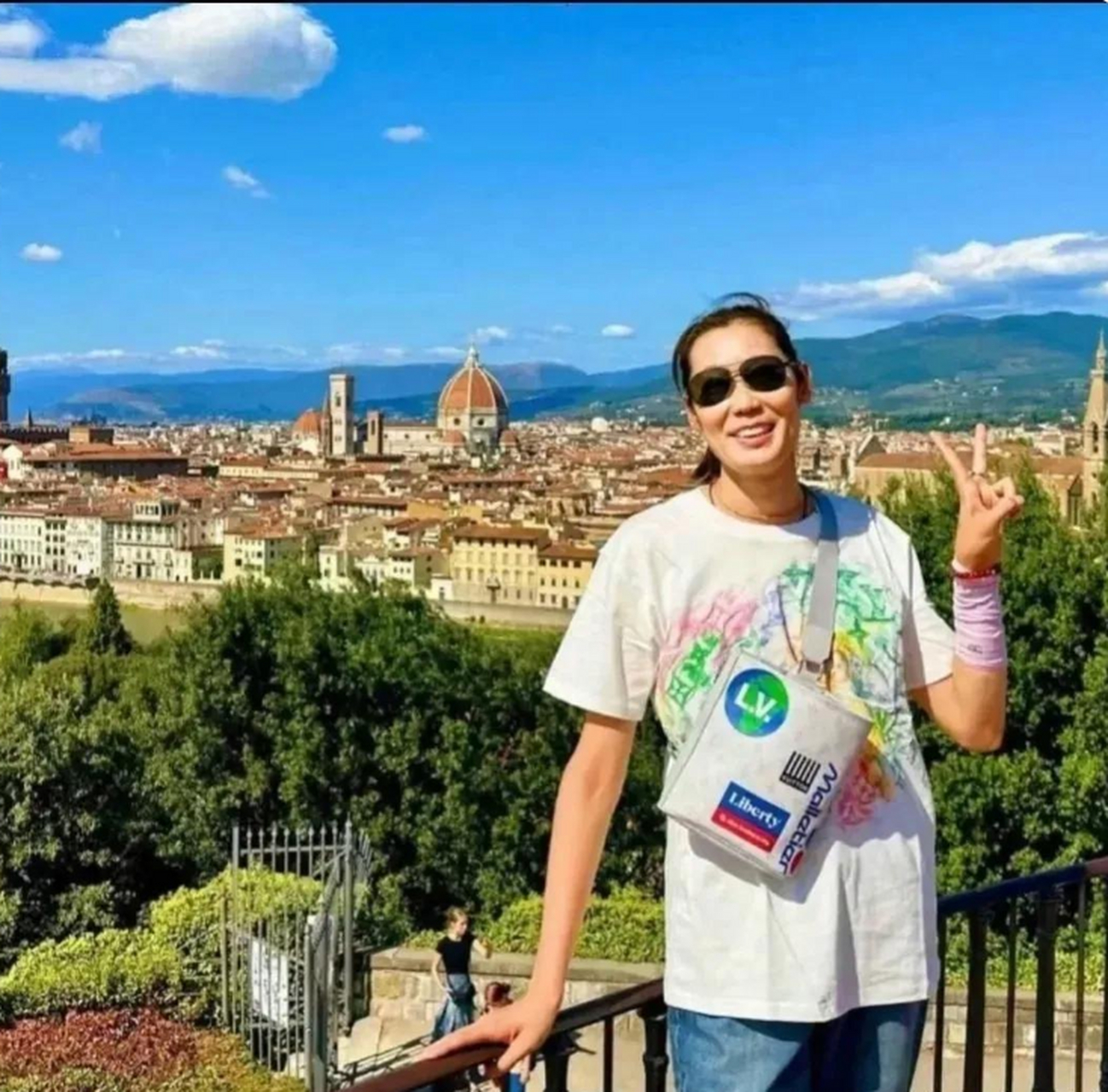 朱婷在意大利打球时的生活照.她真的好开心呀!