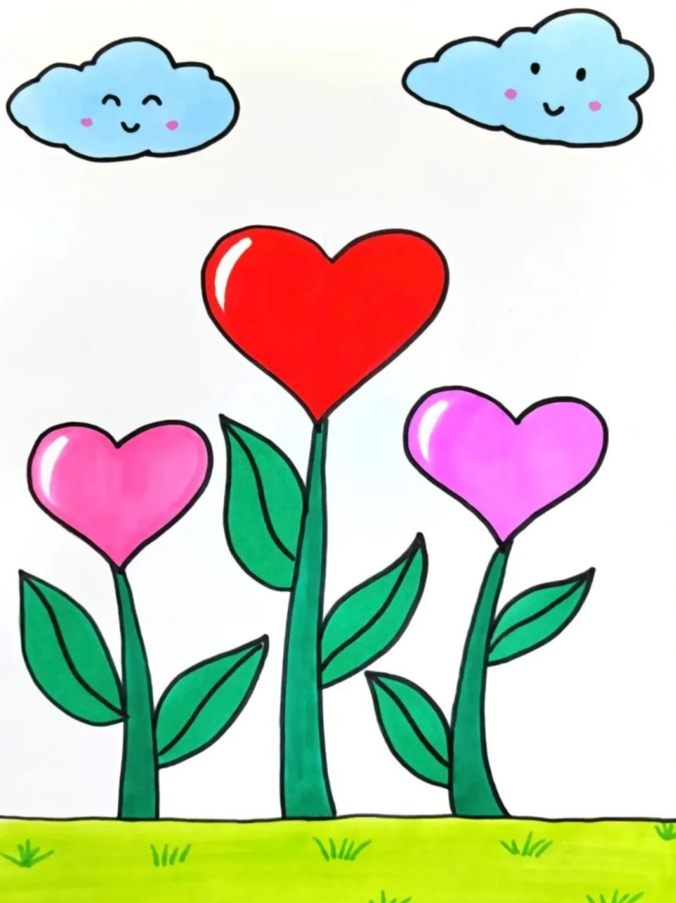 儿童简笔画大全,轻松学画画  暑假孩子闲着没事做,我就想着教他画简笔