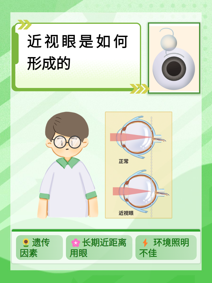 近视眼是如何形成的?