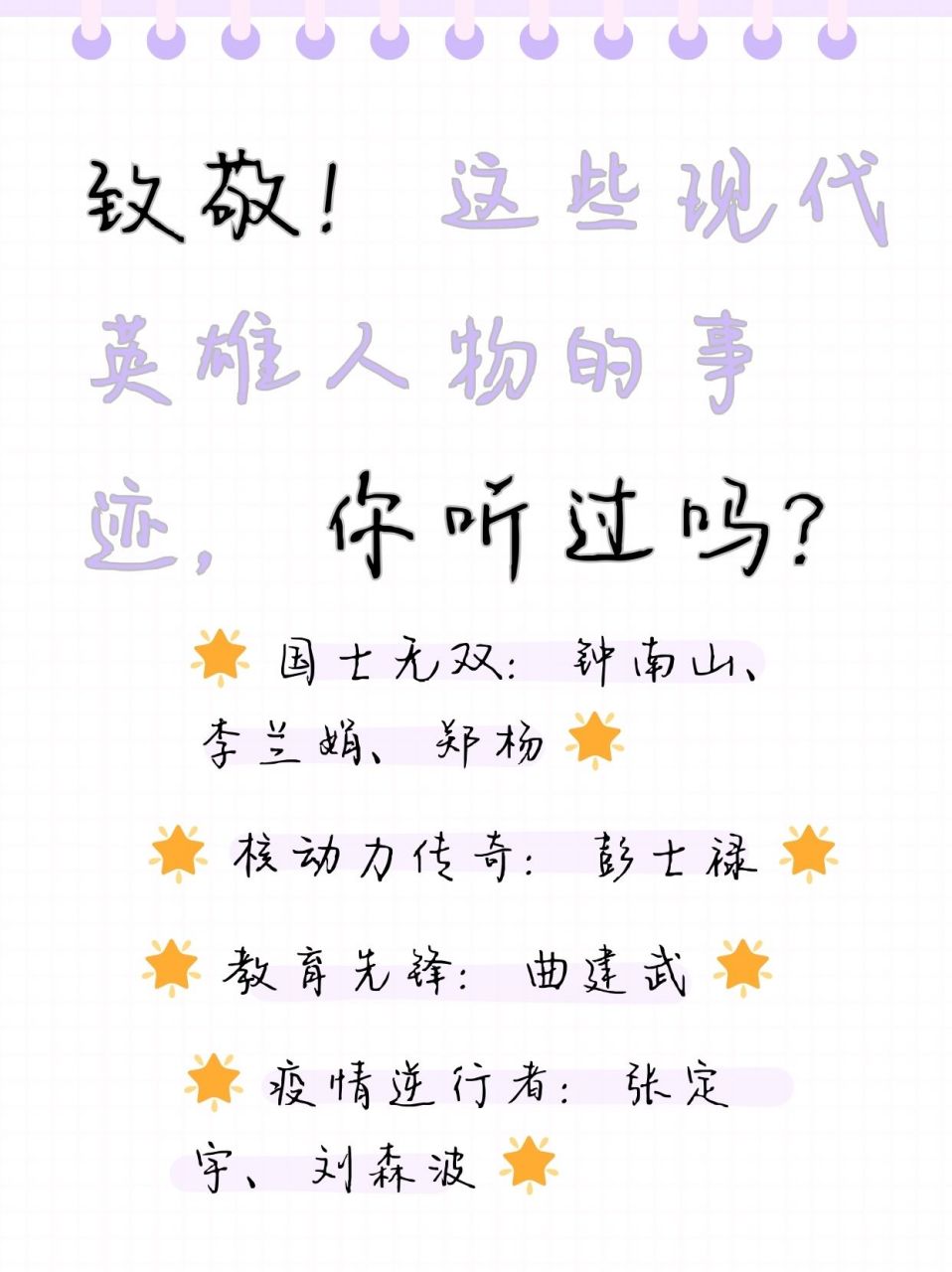 这些现代英雄人物的事迹,你听过吗?