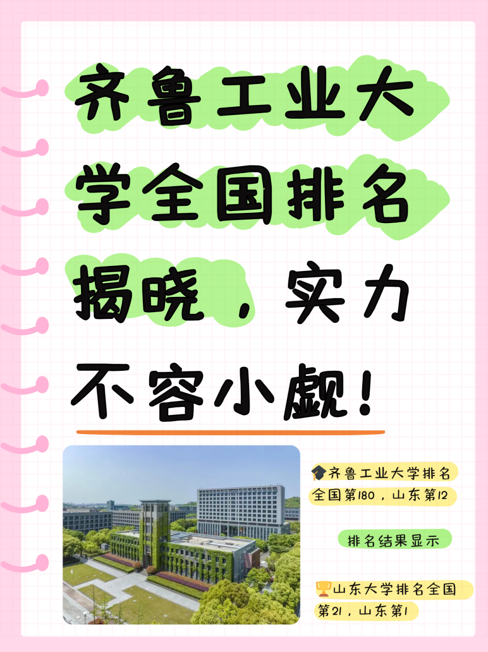 弟弟想了解齐鲁工业大学全国排名一直不知道从哪里获取准确信息