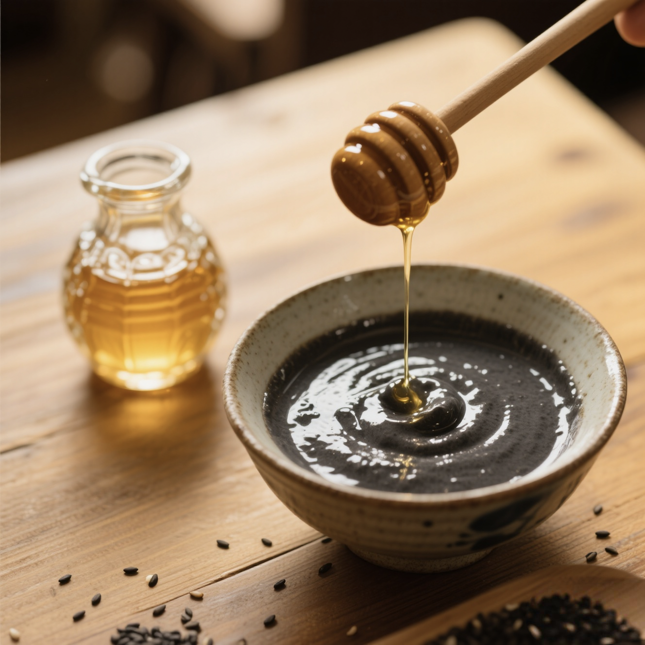 黑芝麻配蜂蜜怎么吃(黑芝麻加蜂蜜怎么吃法)