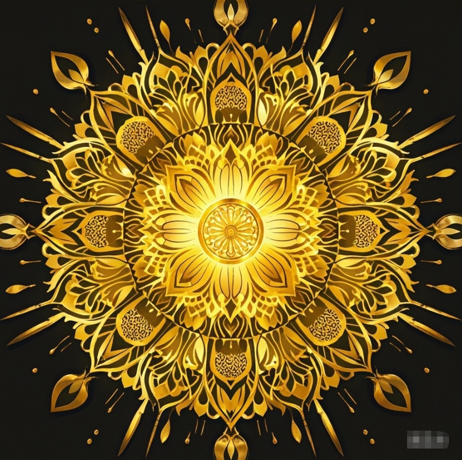 金花曼陀罗,宛若晨曦初破晓时分,天际绽放的第一缕金色光华,道家仙境