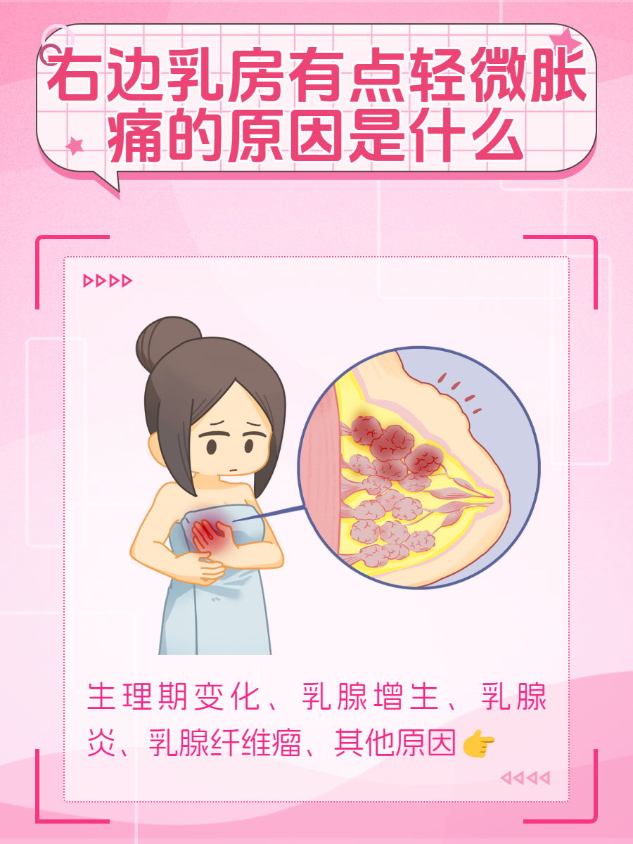 右边乳房为何会出现轻微胀痛?