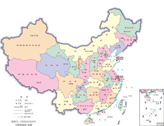 每次路过书房都忍不住多看两眼新挂的 2024 版中国地图.这张 1