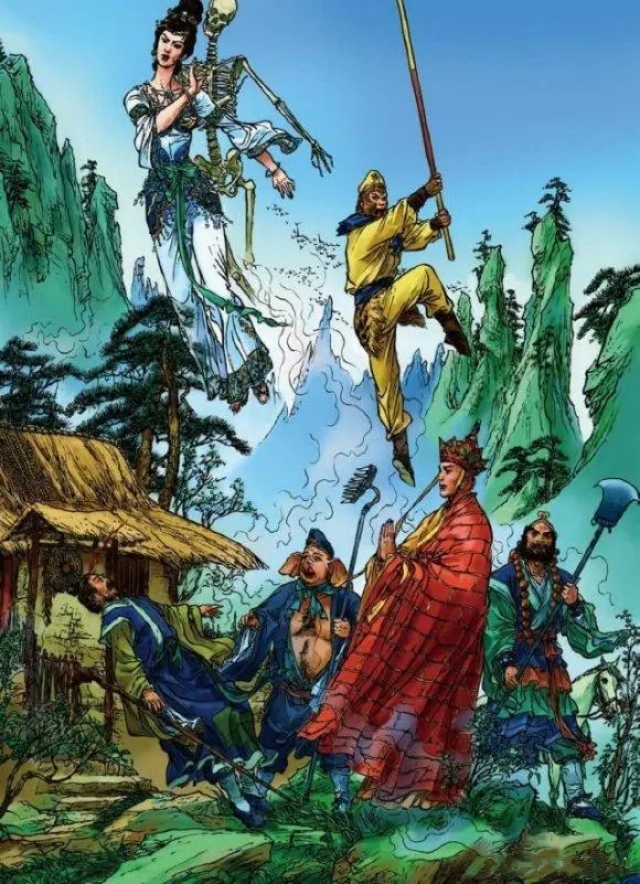 刘安利几幅浓墨重彩的西游记插画 绘画:刘安利 #西游记# #孙悟空