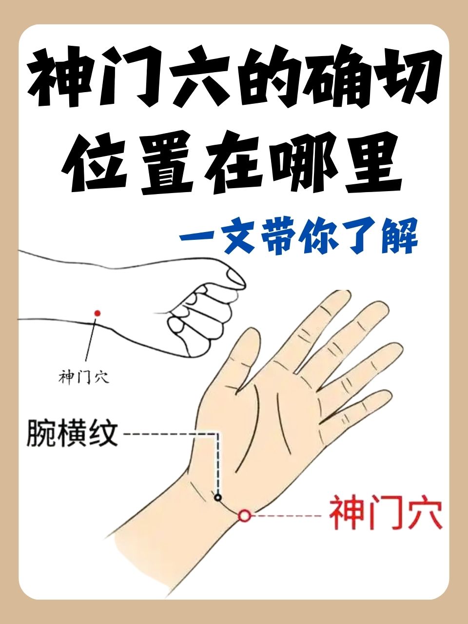 神门穴的确切位置在哪里,一文带你了解