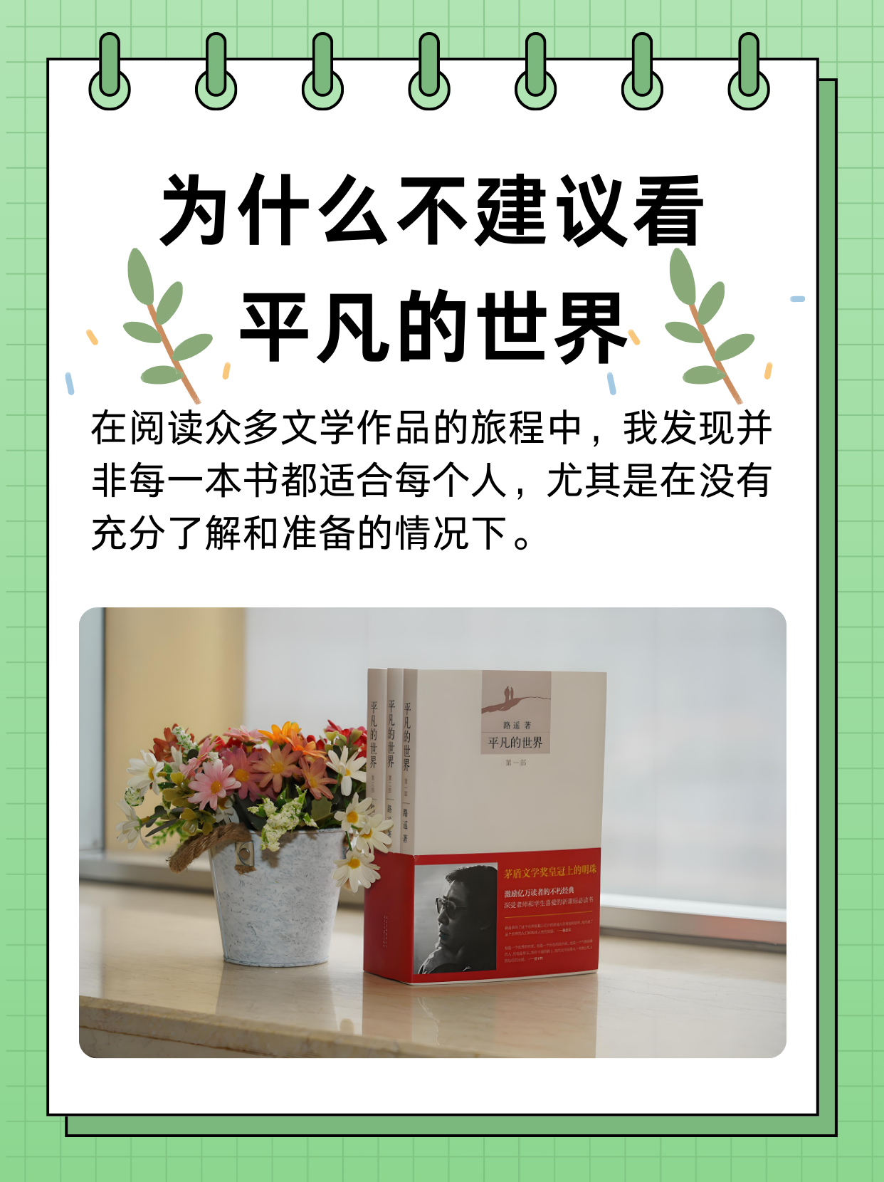 为什么不建议看平凡的世界