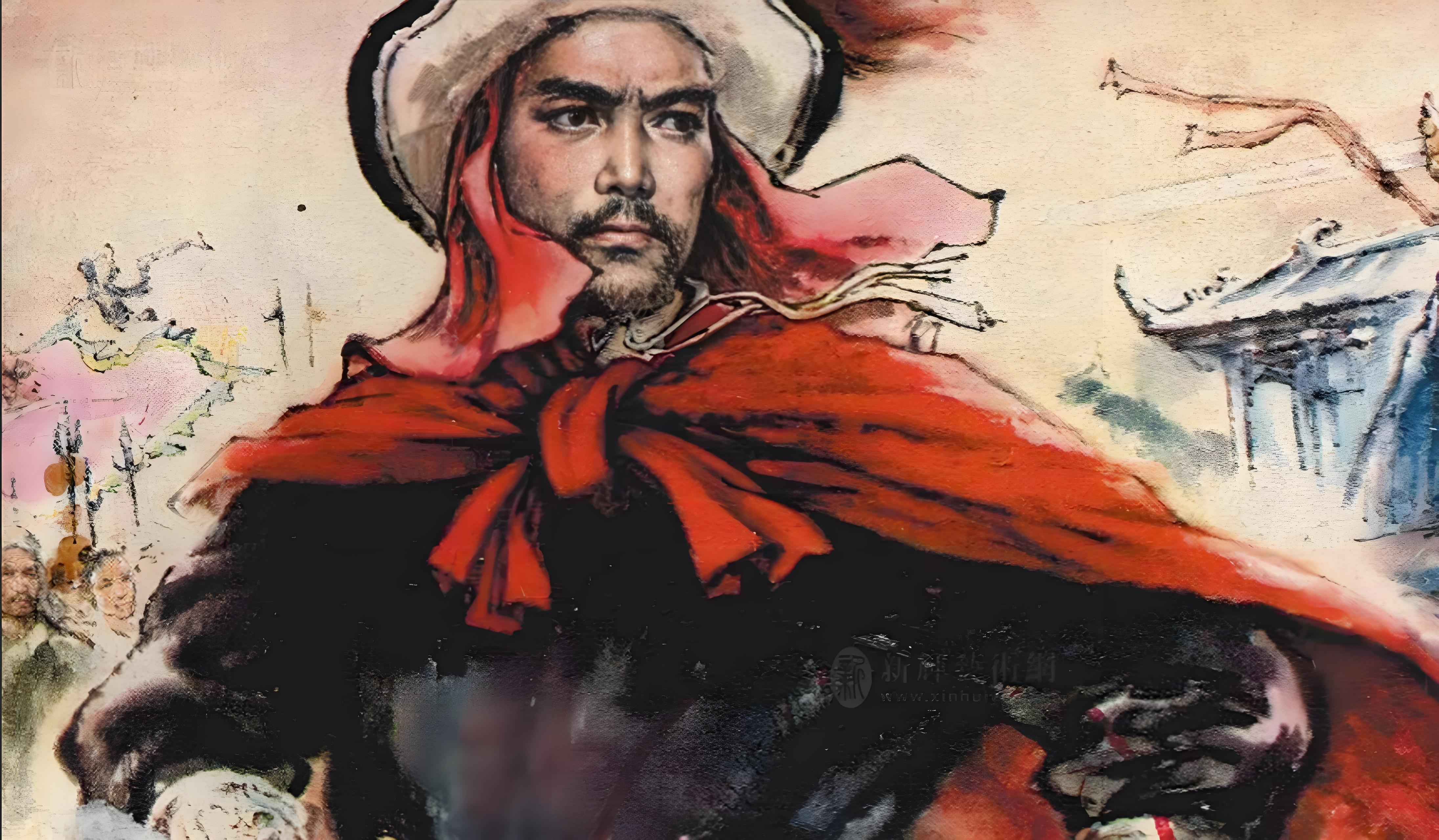 终于,各地爆发农民起义,其中有一位领袖带领的农民军声势浩大,提出"