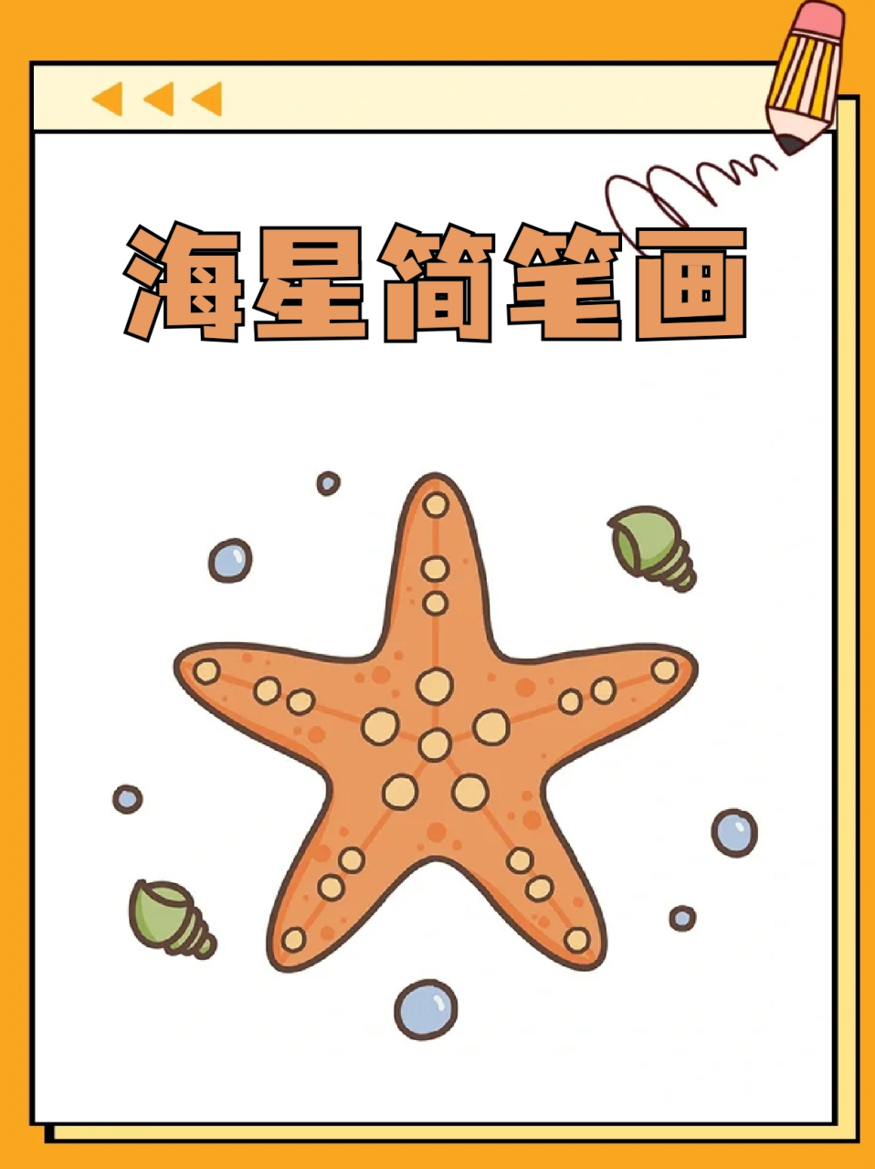 海星简笔画法图片