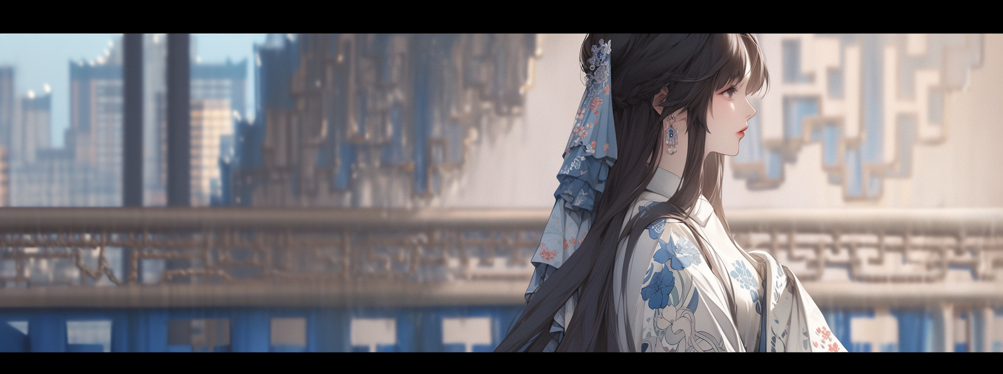 唯美古装壁纸插画分享 #壁纸# #动漫头像和壁纸# #电脑桌面壁纸# #ai