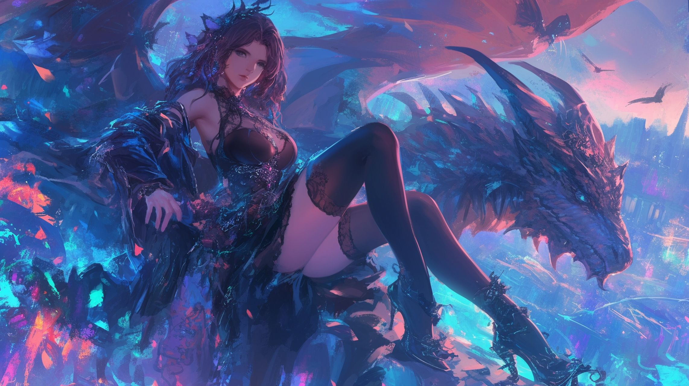 插画分享  #热点引擎计划# #壁纸# #动漫头像和壁纸# #电脑桌面壁纸