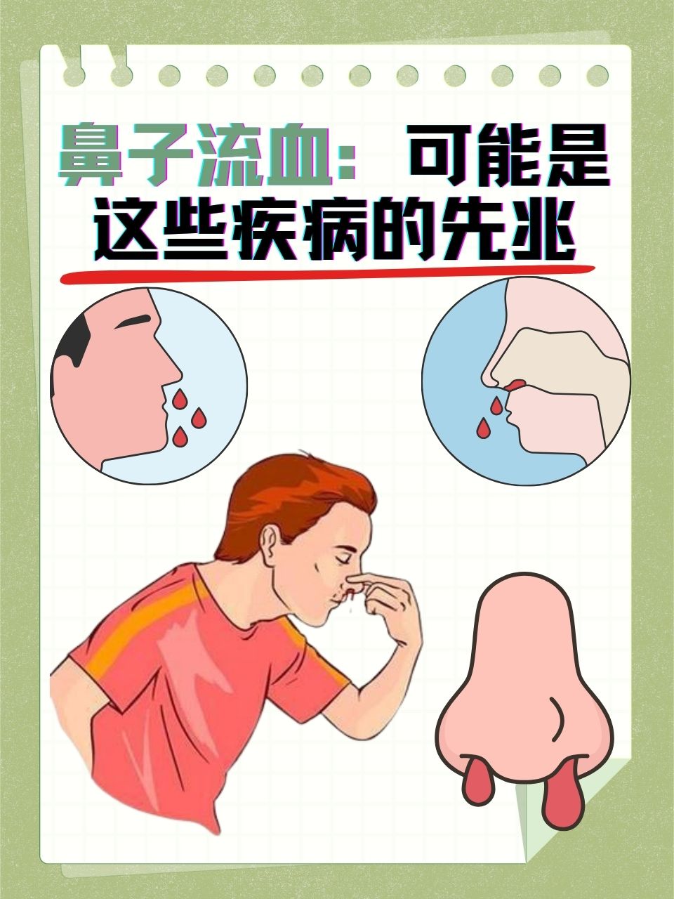 鼻子流血:可能是这些疾病的先兆