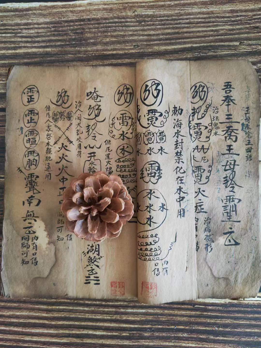 古籍分享《梅山秘传五猖退病符法》内含和合仙神九龙水封血用符翻