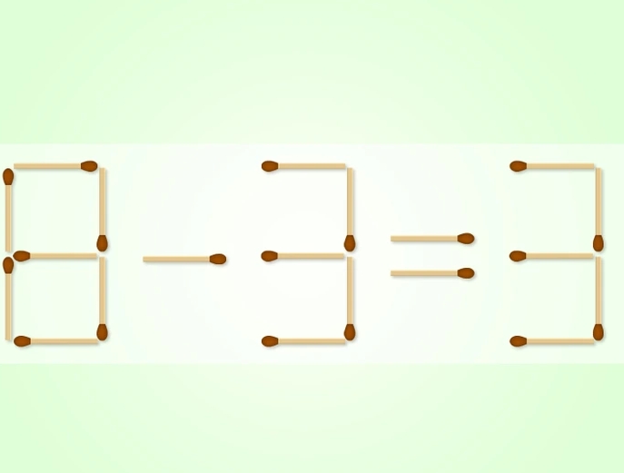 移动一根火柴,让公式成立. 提示:3方式