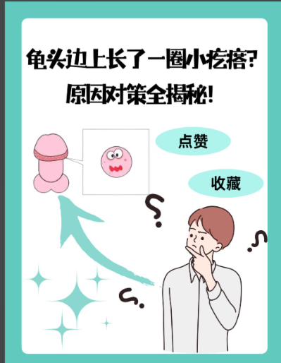 男性龟头上长一圈小疙瘩,可能是正常生理现象,也可能是炎症或