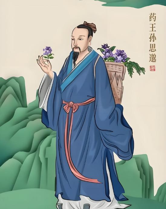 唐代医圣孙思邈,一生精研医道,著《千金要方》等传世