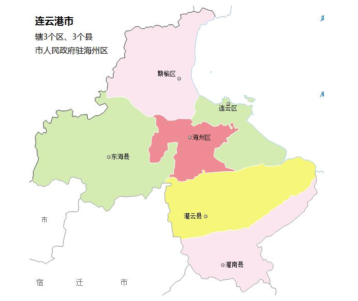 88 平方千米  5,连云区,辖区