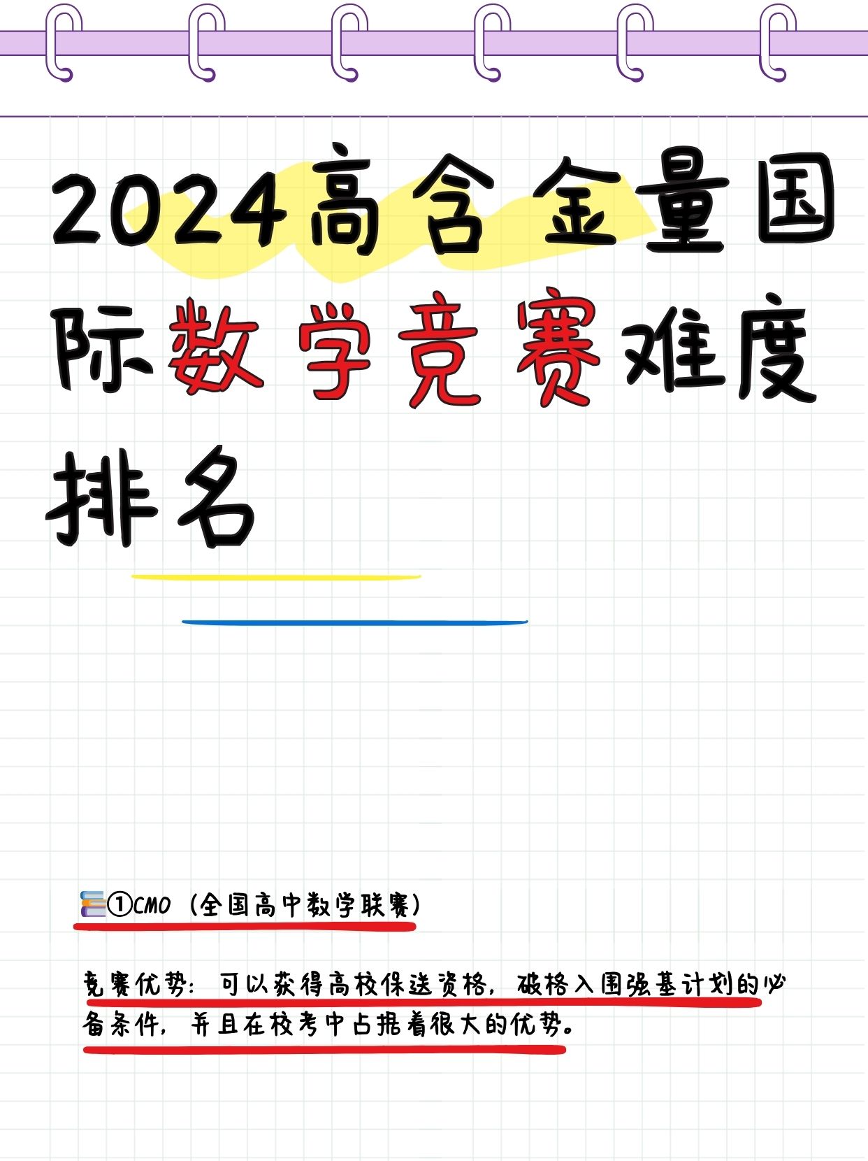 cmo和imo哪个难