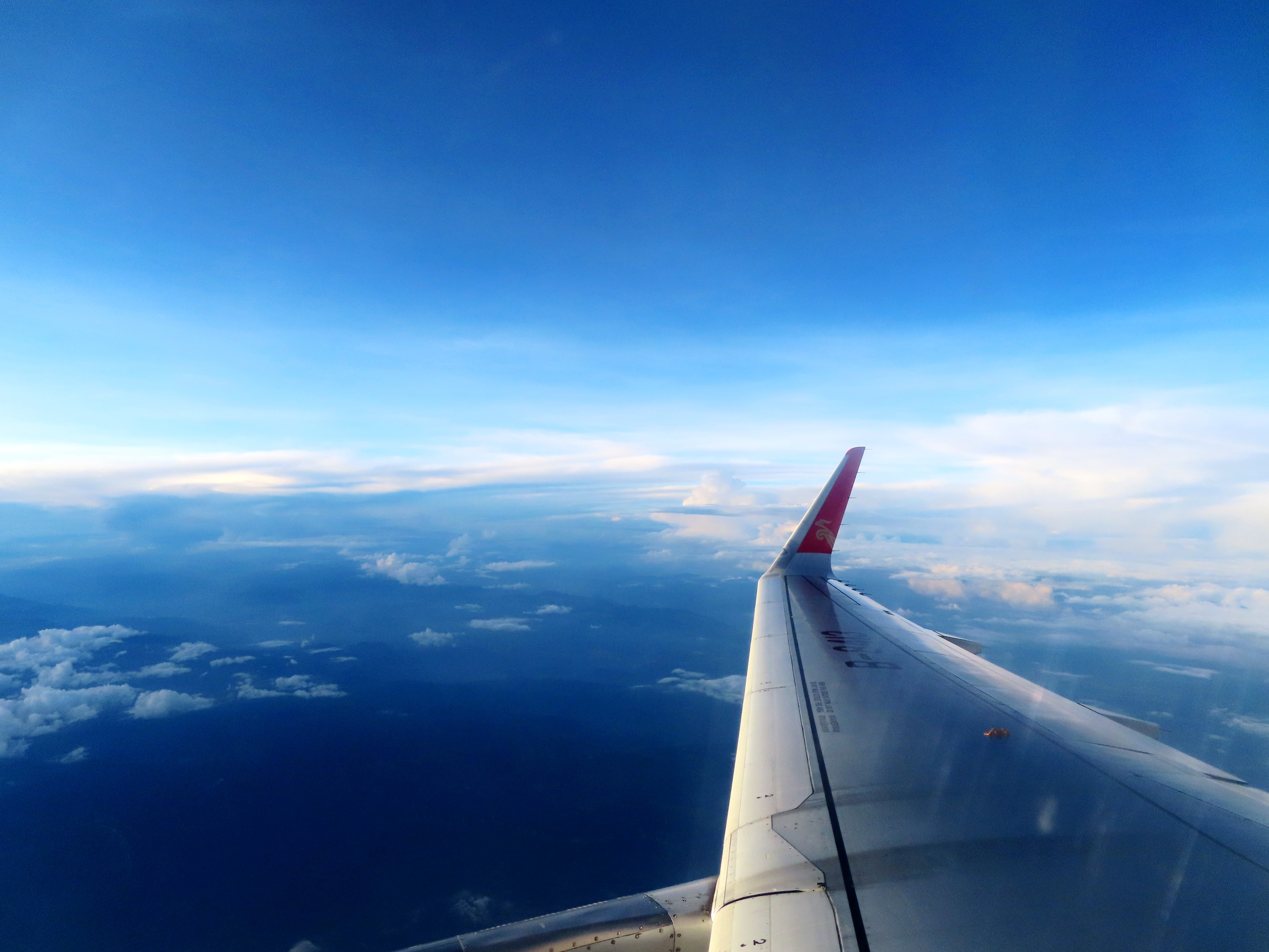 飞机上观云千姿百态